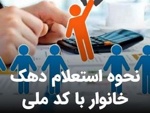 نحوه استعلام دهک بندی یارانه با کد ملی